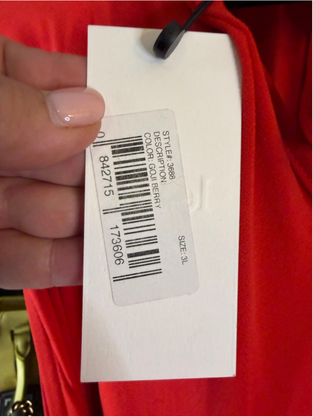 Women's Leota Red Sleeveless Dress Size 3X - Picture 3 of 5